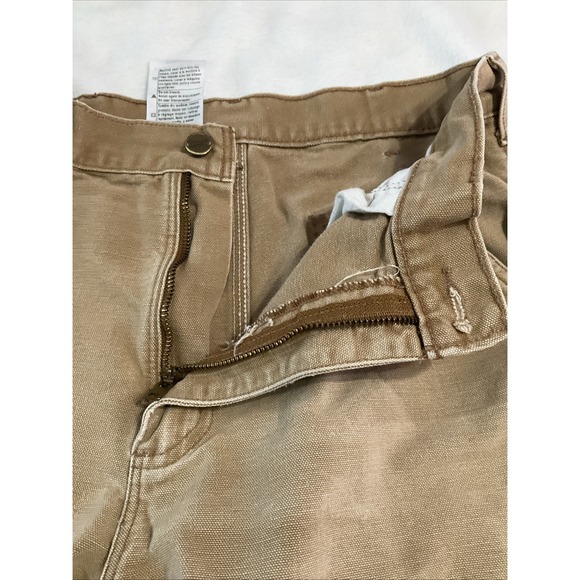 Carhartt B11 Loose Fit Brown Duck Work Pants Men's 32x34 USA Made Utility - Picture 10 of 13